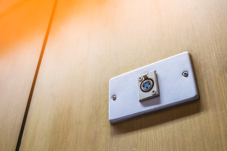 Channel analog microphone is embedded into the wall of the meeting room.Photo filters