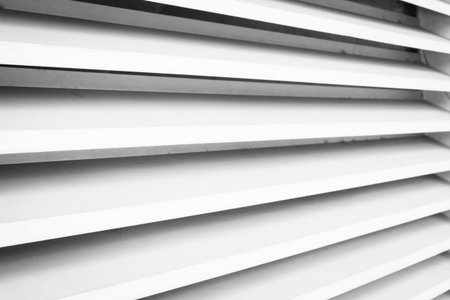 Iron vents. Black and white.