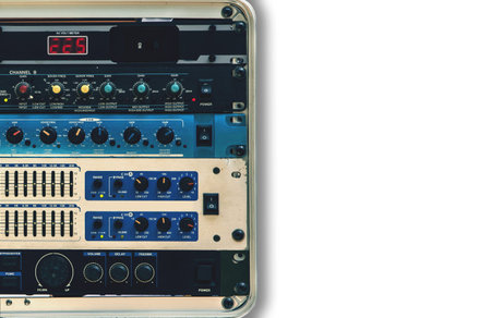 Devices tune sound system.