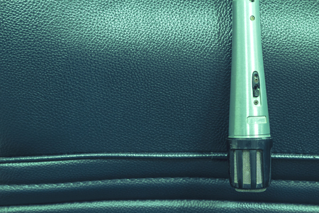 Old analog microphoneの写真素材