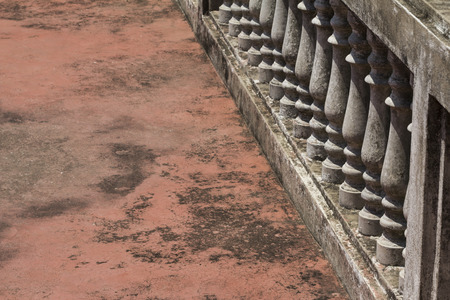Old mortar balcony.の写真素材