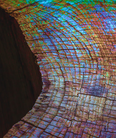 Deep cracks of tree for abstract background.