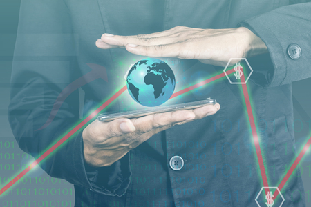 The business world is in our hands.の写真素材