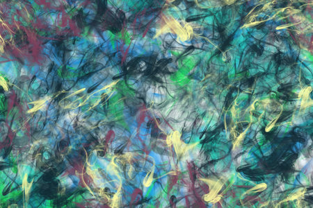 The movement of smoke on the black background.の写真素材