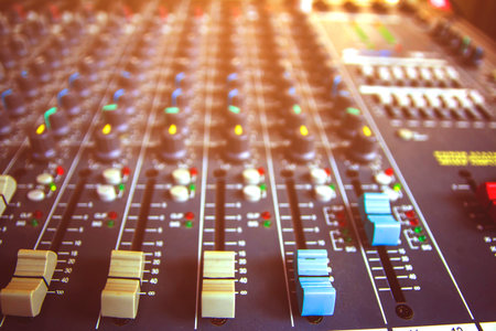 Slide the volume control of the audio mixer.