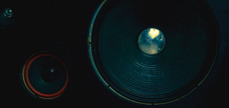 Closeup Multimedia speaker system in the studio.の写真素材