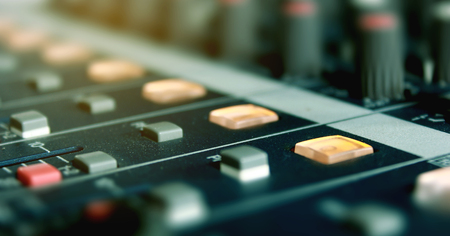 Light air the audio mixer.の写真素材