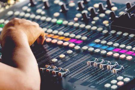 Technicians and professional audio equipment for the control of digital audio mixers.