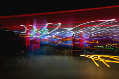 Independent travel and wave motion of light colors