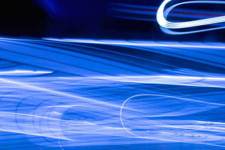 Independent travel and wave motion of light colors.