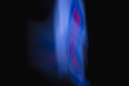 Independent travel and wave motion of light colors.