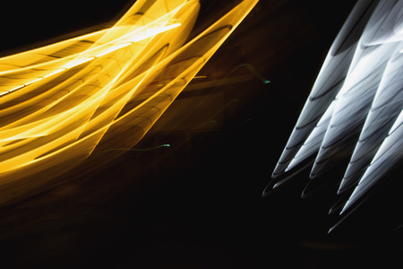 Wave motion of lights.の写真素材