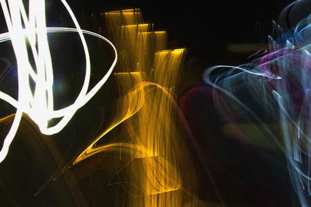 Wave motion of lights.の写真素材