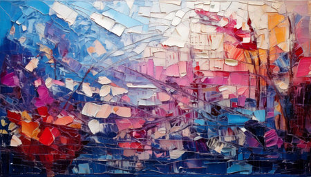 Abstract City Lights Mosaicの素材