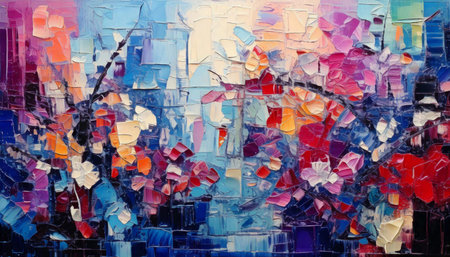 Abstract City Lights Mosaicの素材