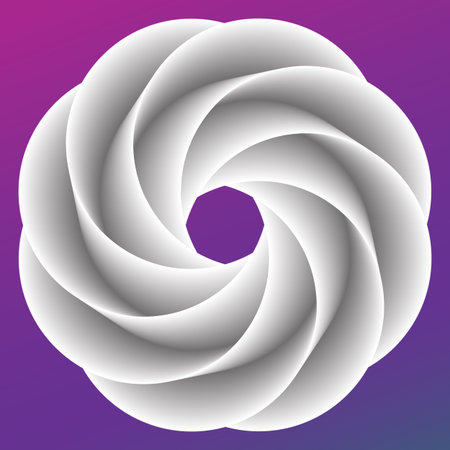 Abstract donut colorful rainbow background. Vector illustration