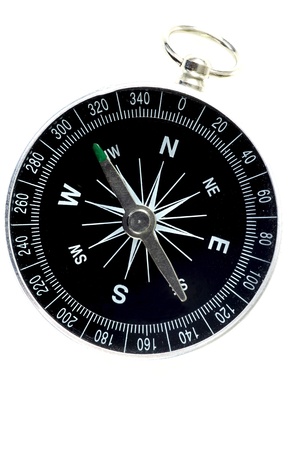 compass on a white background の写真素材