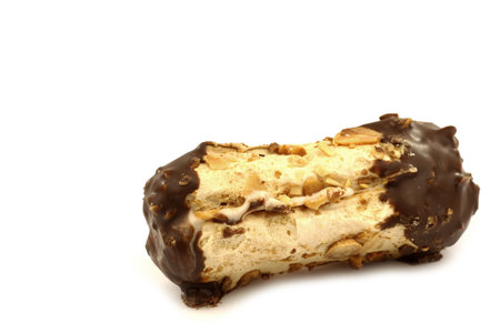 Dutch cookie called  bokkepootje  on a white background