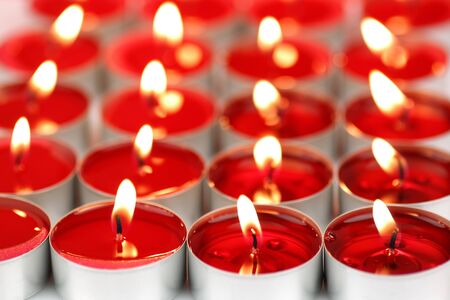 red scented candles background の写真素材