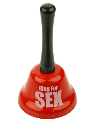 bell with text  ring for sex の写真素材