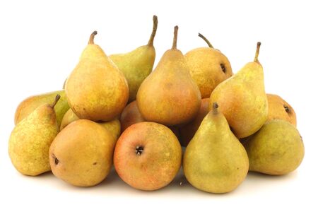 cooking pears  Gieser Wildeman  on a white backgroundの写真素材