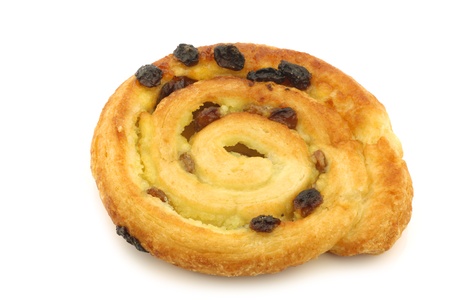 cinnamon apple roll on a white backgroundの写真素材