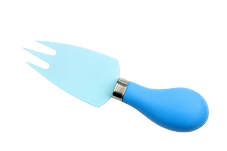 colorful cheese knife on a white backgroundの写真素材