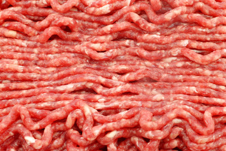 Raw minced beef meat background