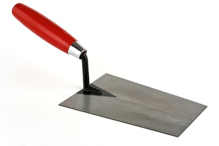A trowel on a white backgroundの写真素材