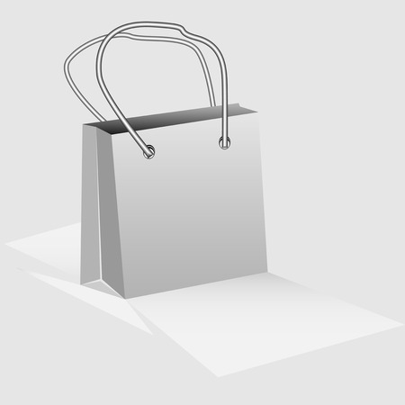 paper bag to buy products in the storeのイラスト素材