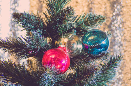 christmas tree decorationsの写真素材