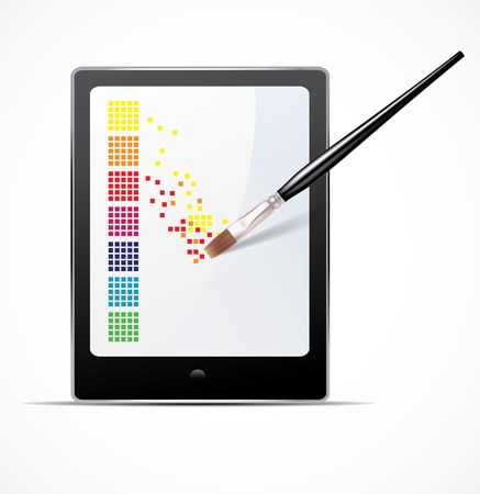 Digital art conceptのイラスト素材