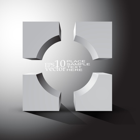 Abstract broken form designのイラスト素材