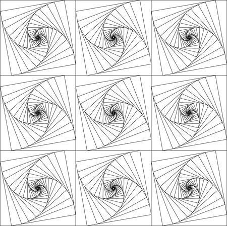 Op art seamless illusionのイラスト素材