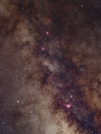The center of the Milky Way Galaxyの写真素材