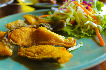 Fried snake head fish,dietary food for your shape
