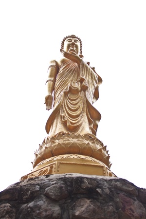 Buddha on Chinese style,Kuan Im park,Thailandの写真素材
