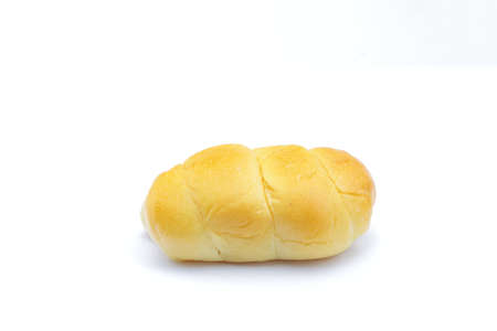 Soft bread on white backgroundの写真素材