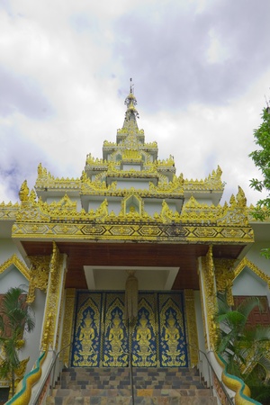 Entrance of Wat Thai by Burmese styleの写真素材