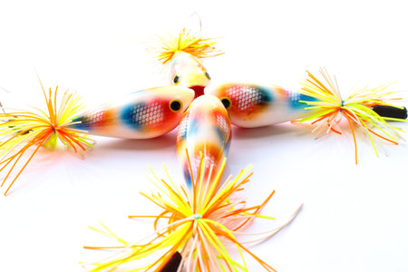 Colorful Popper lure fish for angling game