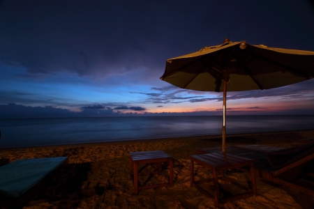 Sunset at Khao Lak beach,Pang-nga,Thailandの写真素材