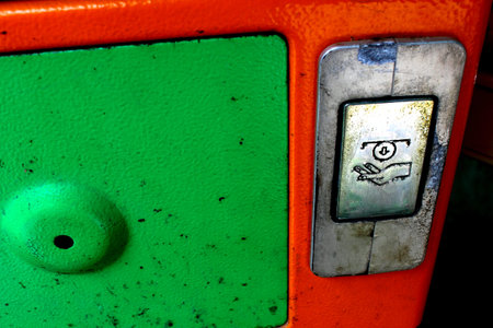 Coin return slot of old phone