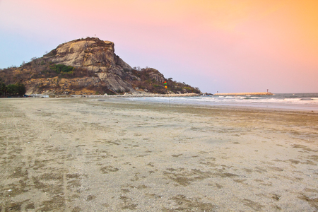 Khao-Ta-Kiab beach,Pecha-Buri,Thailandの写真素材