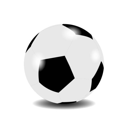 Football ball on white background. Vector illustration.のイラスト素材