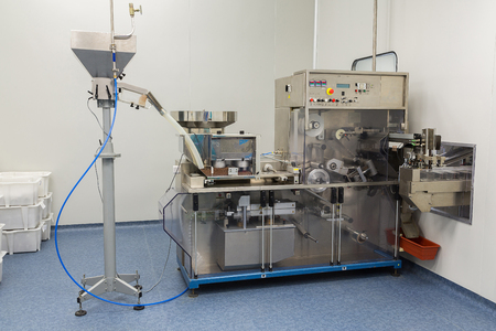 plant picture, clean room equipment and stainless steel machinesの写真素材