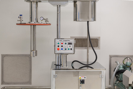 plant picture, clean room equipment and stainless steel machinesの写真素材