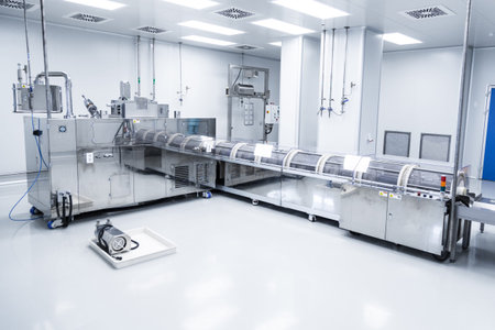 plant picture, clean room equipment and stainless steel machines