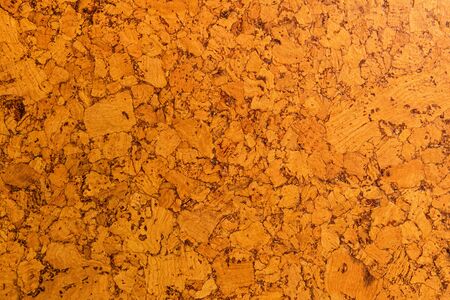 Close-up of cork sound insulation material of carrot color for floors and wallsの写真素材