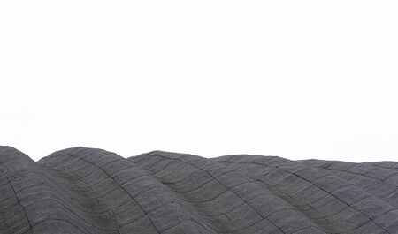 Wavy gray surface with square pattern. Copyspace on top, Wallpaper, background.の写真素材