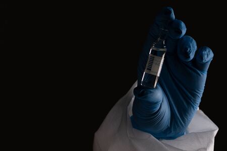 Found vaccine against coronavirus pandemic, saving humanityの写真素材